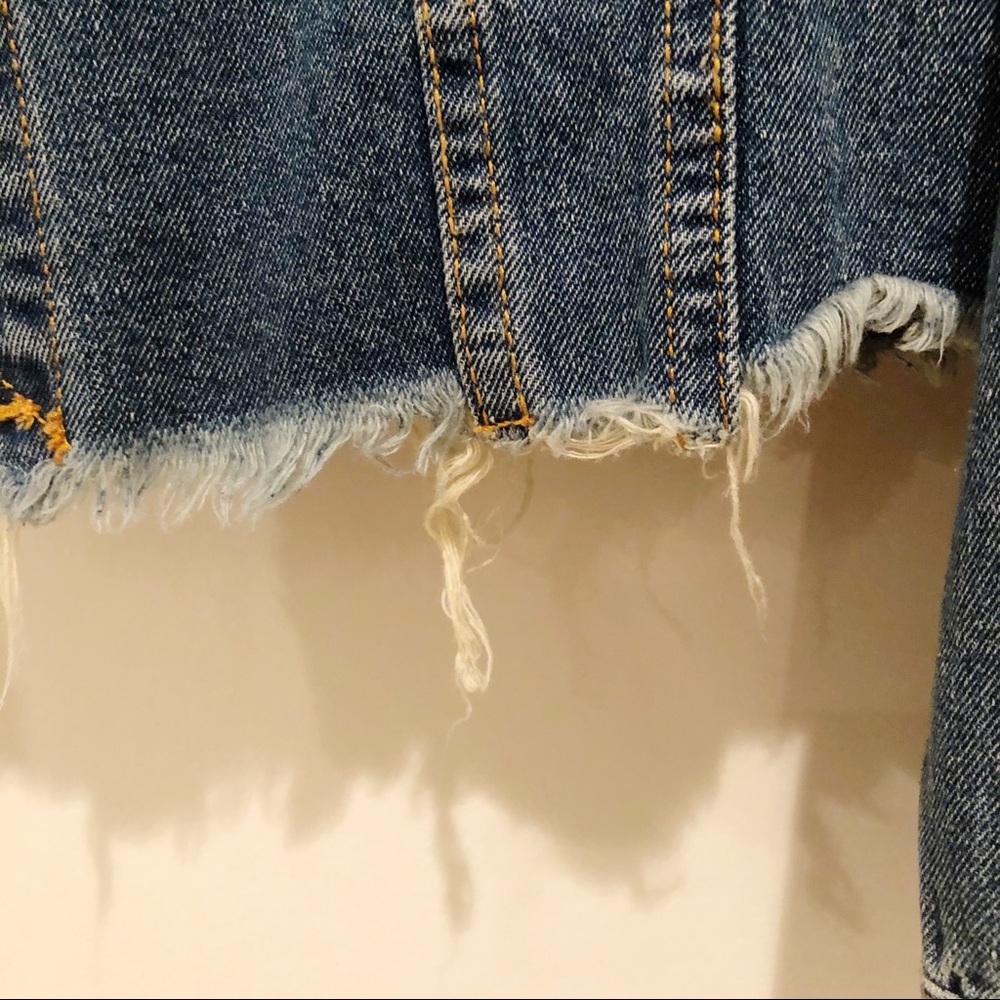 Sunset+Spring Cropped Denim Jacket - Picture 4 of 7
